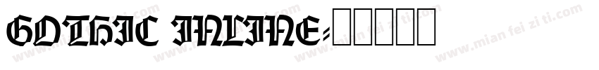 GOTHIC INLINE字体转换